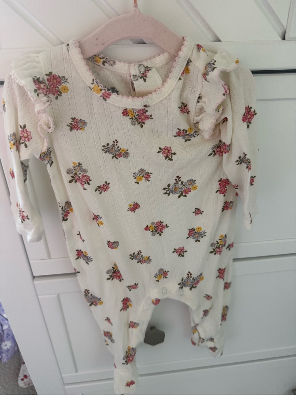 Angel Dear 0-3 romper bamboo